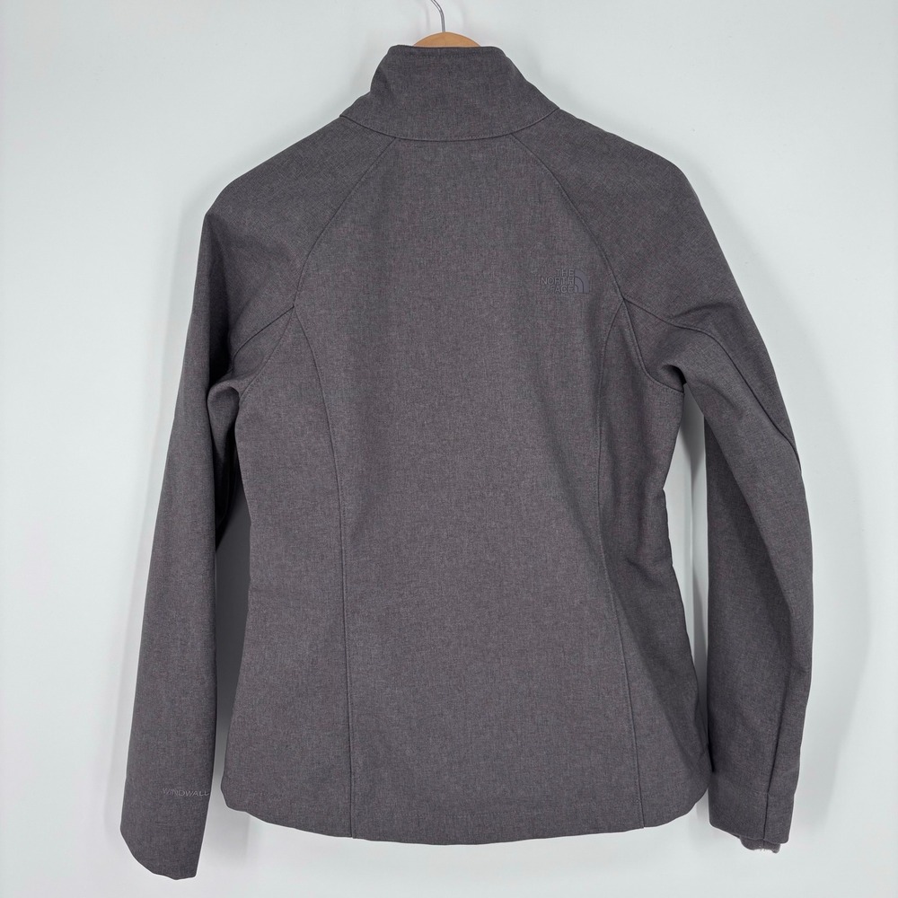 The North Face Womens Apex Bionic 2 Softshell Jacket Sz M Grey Heather Windwall - Picture 8 of 9